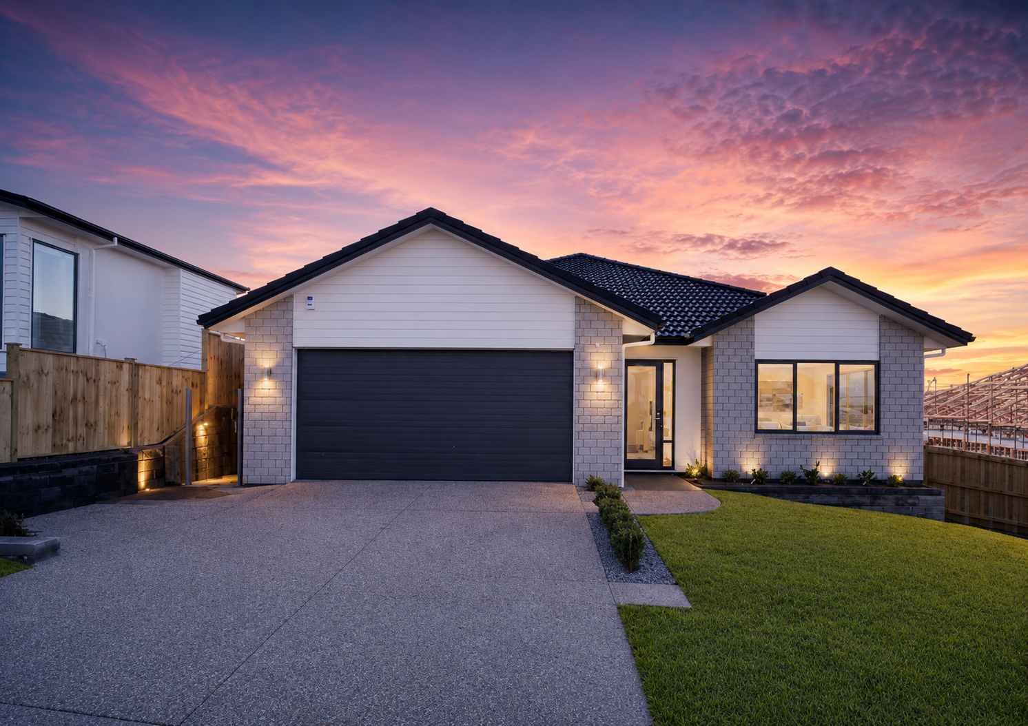 17 Pommes Way exterior at dusk